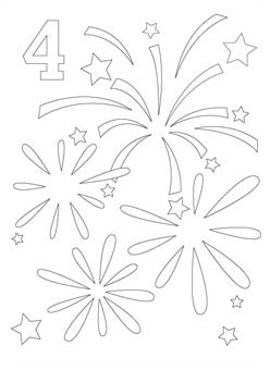  July Coloring on Download Fireworks Coloring Happy 4th Of July