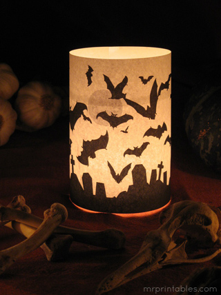 Halloween Printables candle wrap 2