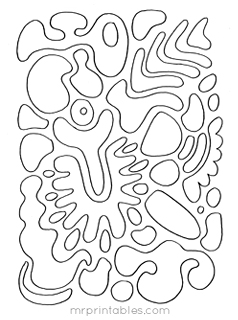 abstract coloring pages