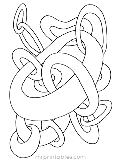 abstract coloring pages