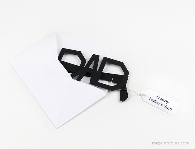 Father's Day DIY Typography Glasses by Mr Printables