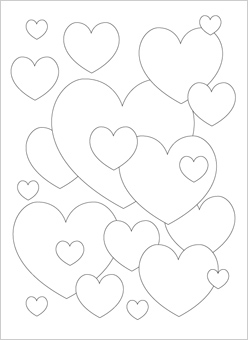 Coloring Pages Hearts on Love Is Filling The Air And Hearts Are Everywhere  Color