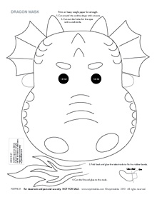 Printable Dragon Masks - Mr Printables