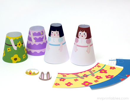 how to make 3d paper dolls