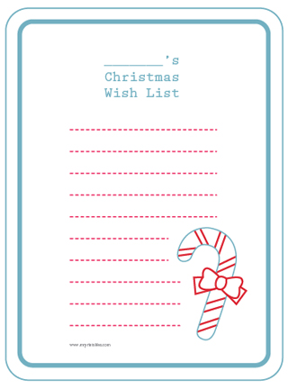 Printable on Printable Christmas Wish List For Kids   Mr Printables