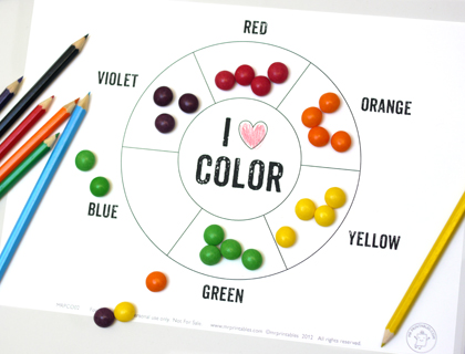 printable color wheel activity