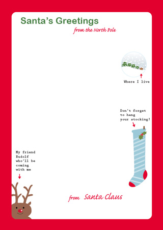 Father Christmas Template Letters Free