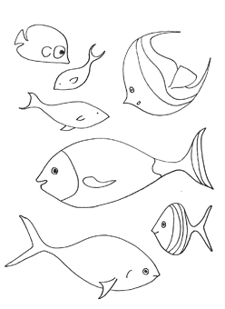 under the sea coloring pages fish Фон для раскраски подводного мира karton bumaga dlya detey 