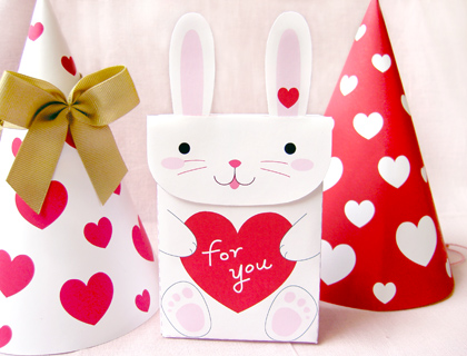 free printable party favors bunny bag 1