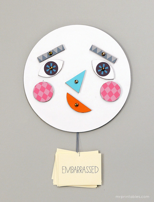 Make a face! DIY toy with changing faces - Learning about emotions