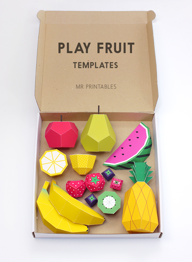Play Fruit Templates