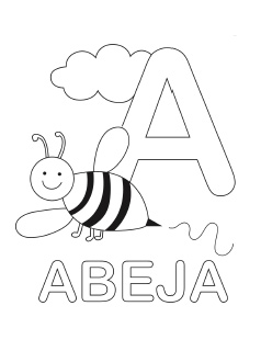 abc coloring pages sheets in spanish - photo #2