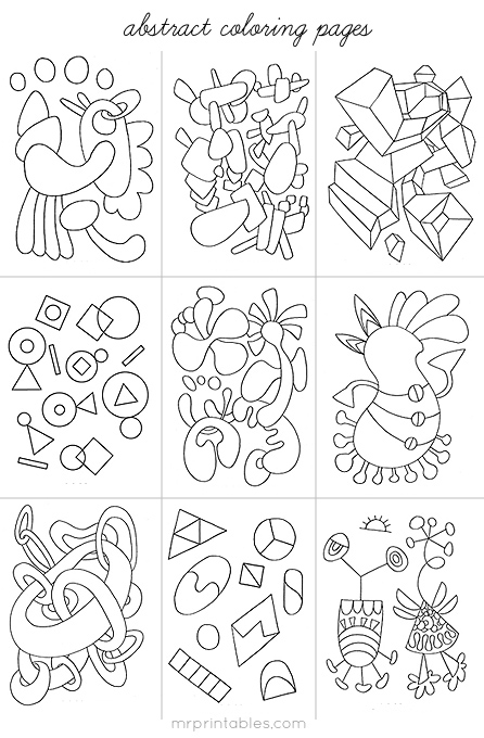 abstract coloring pages with words - photo #30