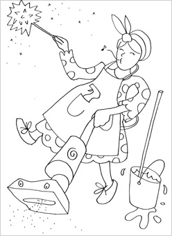Free Coloring Pictures Of Cleaning 40