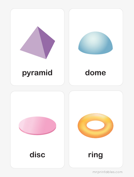 3D Shapes Flash Cards — image 2