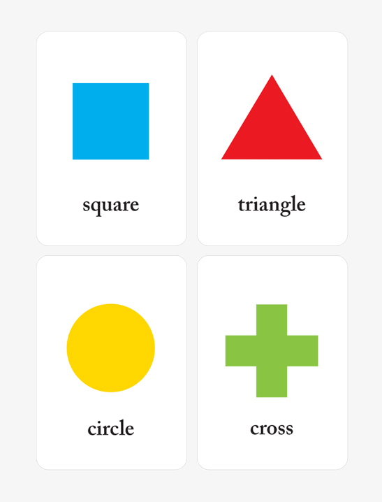 Basic Shapes Flash Cards — image 1