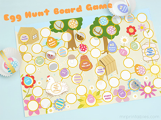 Easter Egg Hunt Board Game