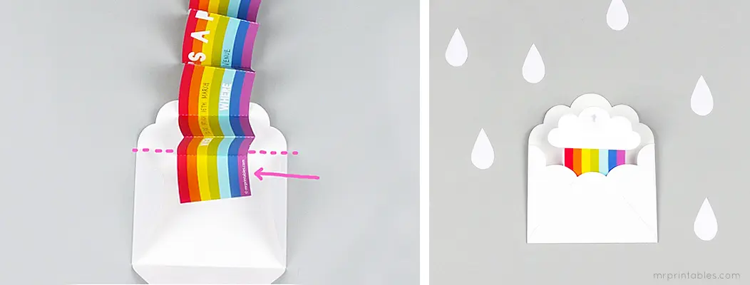 How to make the rainbow party invitation