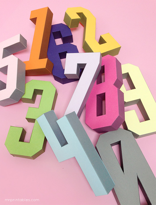 3D Number Templates — image 2