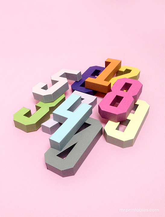 3D Number Templates — image 4