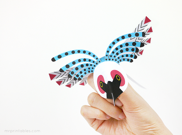bird finger puppets