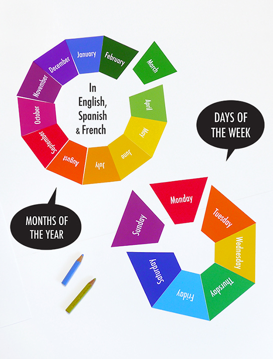 Days of the Week and Months Flash Cards — image 1