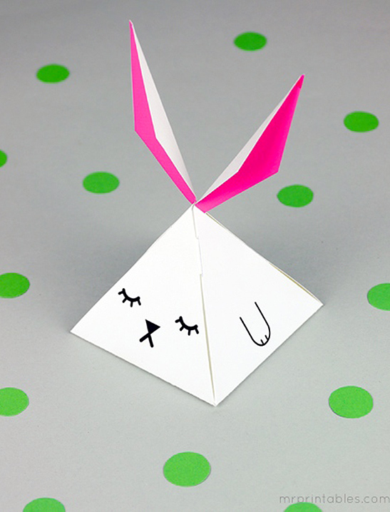 Pyramid Bunny Party Favor Box — image 2