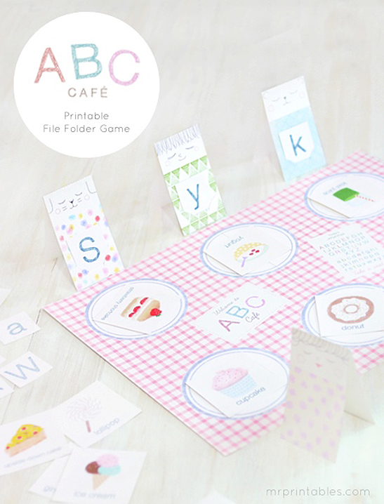 ABC Café File Folder Game — image 1