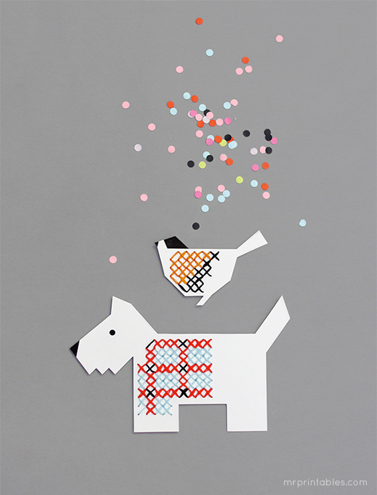 Animal Jumpers Cross Stitch Cards — image 4