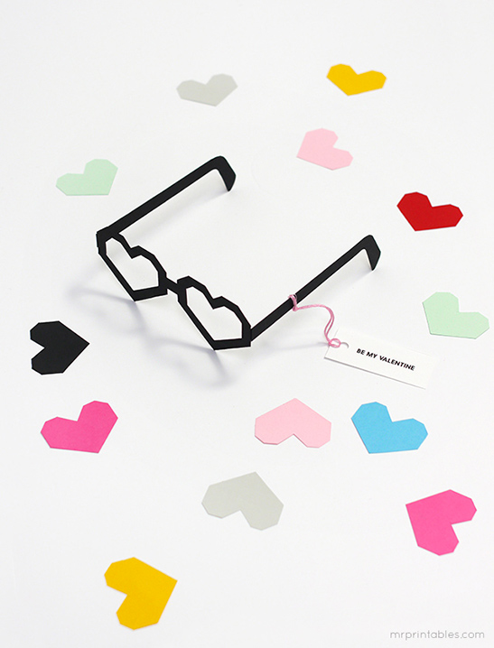 Heart Glasses Valentine Cards — image 1