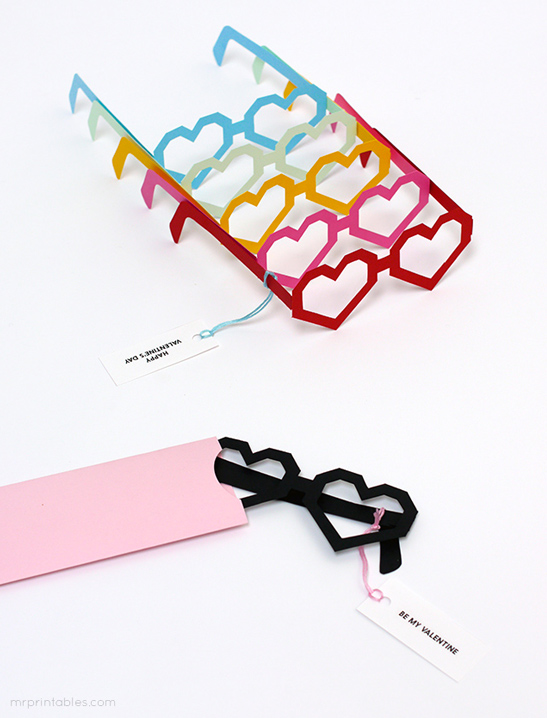 Heart Glasses Valentine Cards — image 2