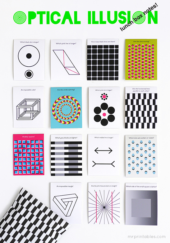 Optical Illusion Lunch Box Notes — image 1