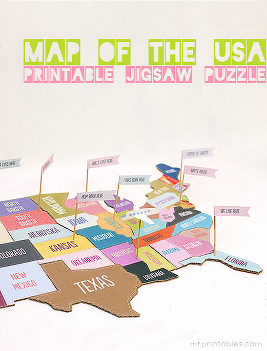 Map of The USA Jigsaw Puzzle — image 1