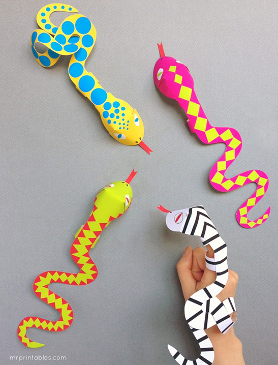 Snake Finger Puppets — image 1