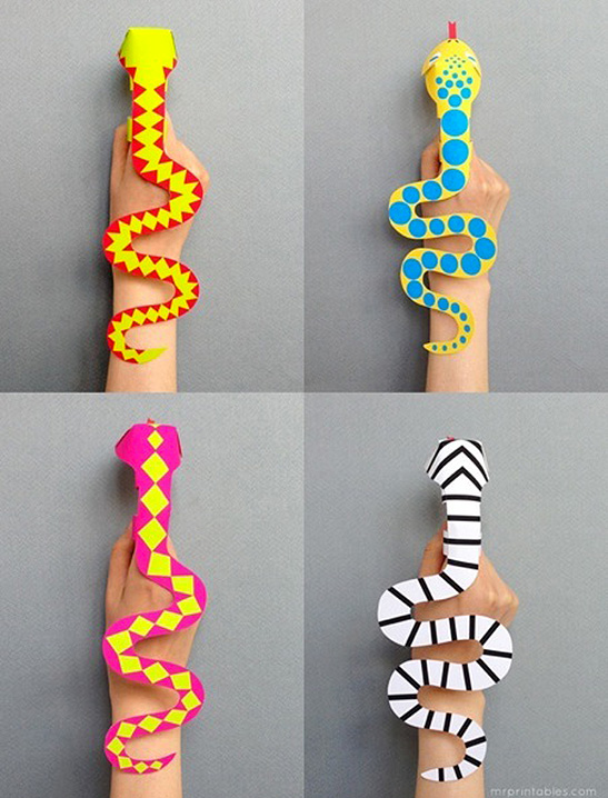 Snake Finger Puppets — image 3