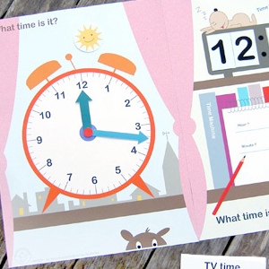 What Time Is It? File Folder Game