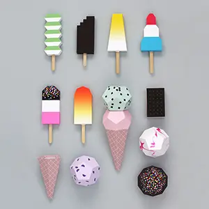 Paper Ice Creams