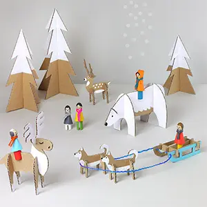 Peg Dolls Winter Wonderland