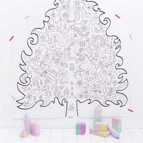 Для печати Рождественские раскраски